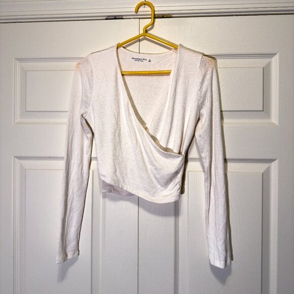 Abercrombie & Fitch Long Sleeve Wrap Shirt — size Small - Picture 1 of 3